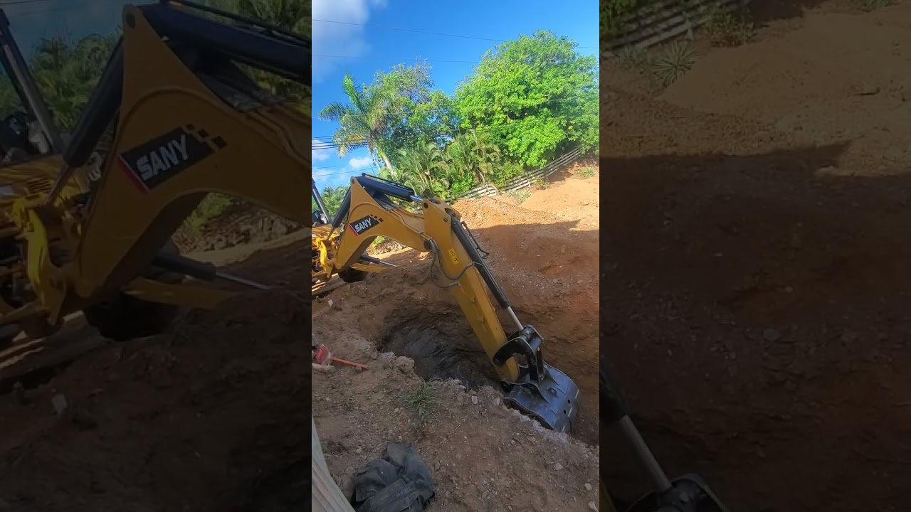 retroexcavadora sany backhoe