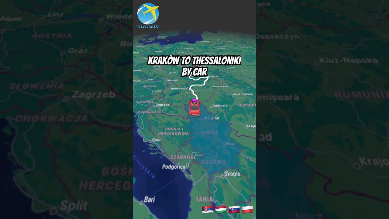 Poland to Greece by car only !!! #car #foru #travelboast #travel #vacations #plan #sea #seaside #fyp