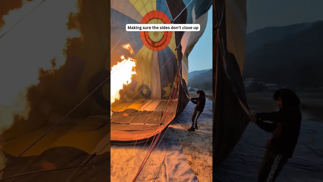 How to Inflate a Hot Air Balloon!?! #hotballoonflight #pilottraining #balloonpilot #flightinstructor