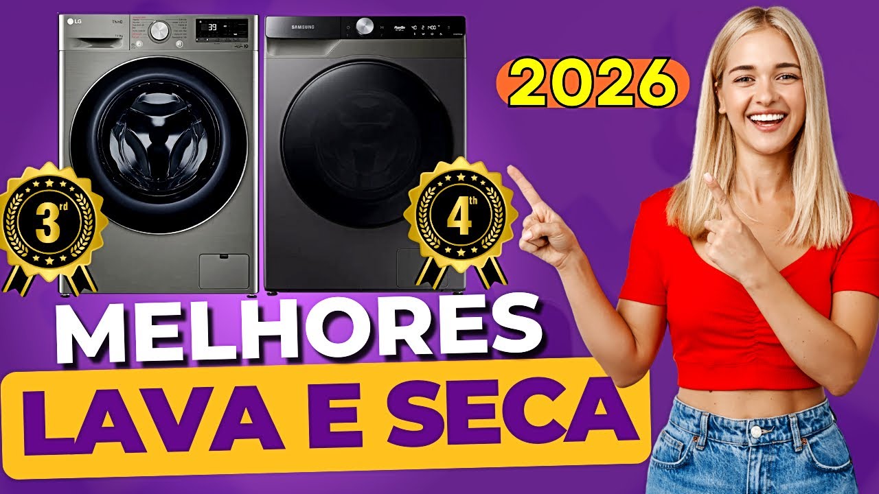 5 Melhores Lava e Seca do Mercado em 2026 [Pra Comprar SEM MEDO]