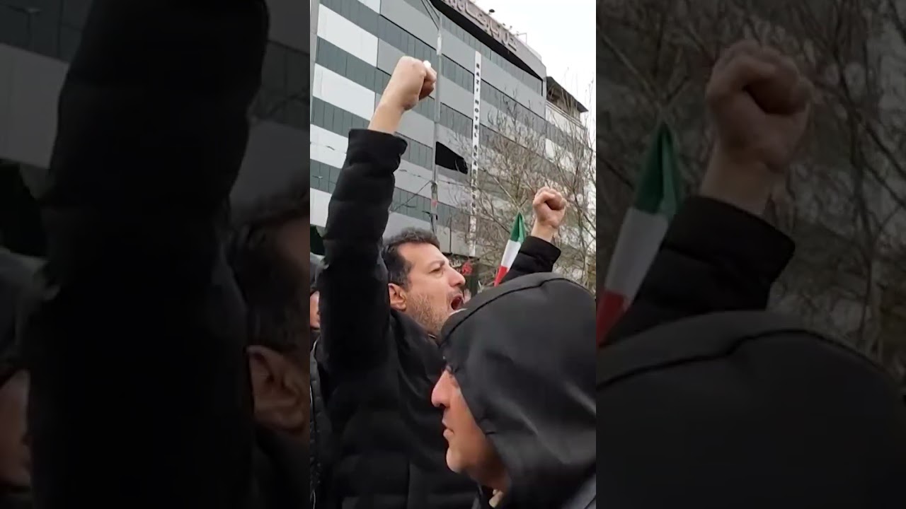 Smoke rising as thousands attend Al-Quds day rally in Tehran #shorts