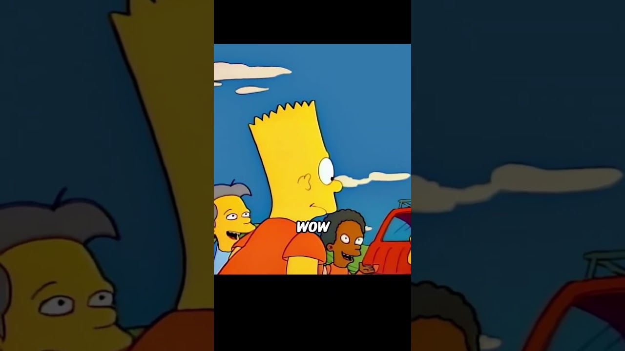 Bart encountered danger while skateboarding #anime #animerecap #TheSimpsons