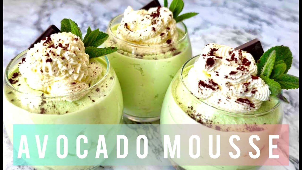 AVOCADO MOUSSE DESSERT   #keto #dessert #foodie