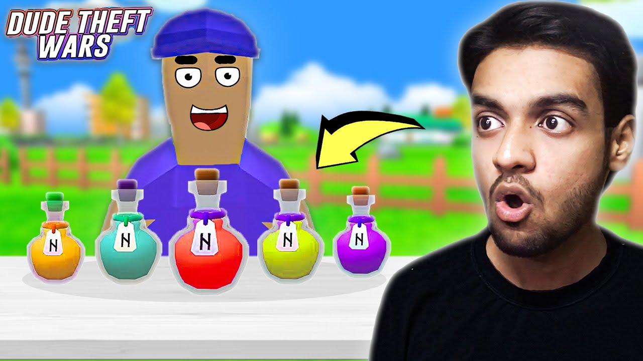 I Found EVERY Potion in DUDE THEFT WARS!