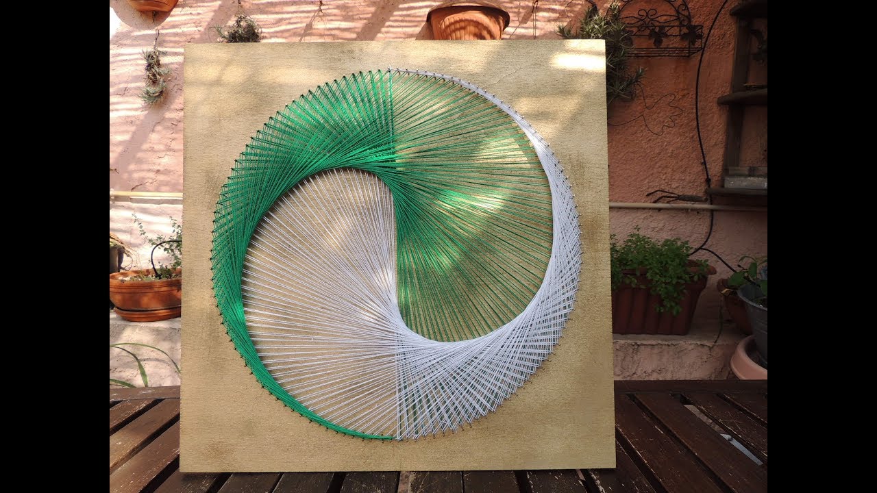 String Art . Come si fà un quadro con il filo . Il Tao