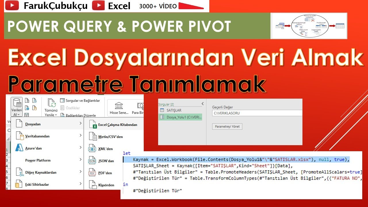 Excel Power Query - Excel Dosyalarından Veri Almak
