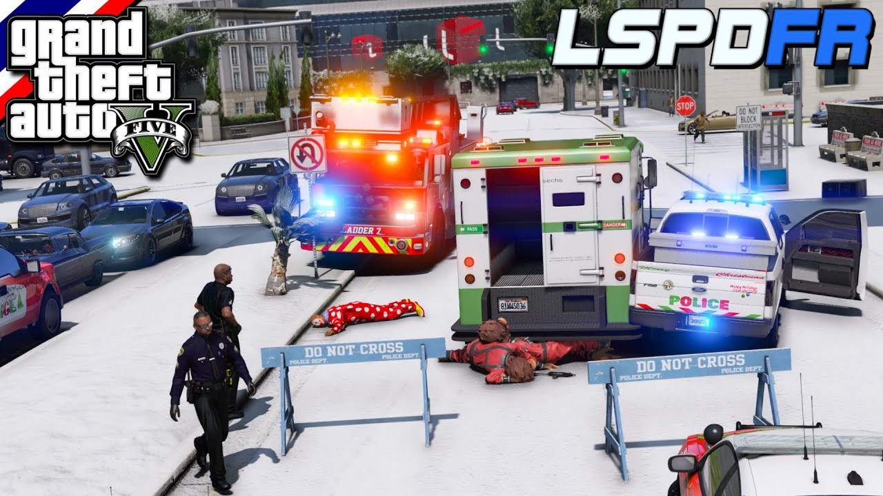 GTA V - LSPDFR มาเป็นตํารวจในเกม GTA V จ่าตั้มกับเหตุการณ์คนร้ายบุกโรงเรียน #64
