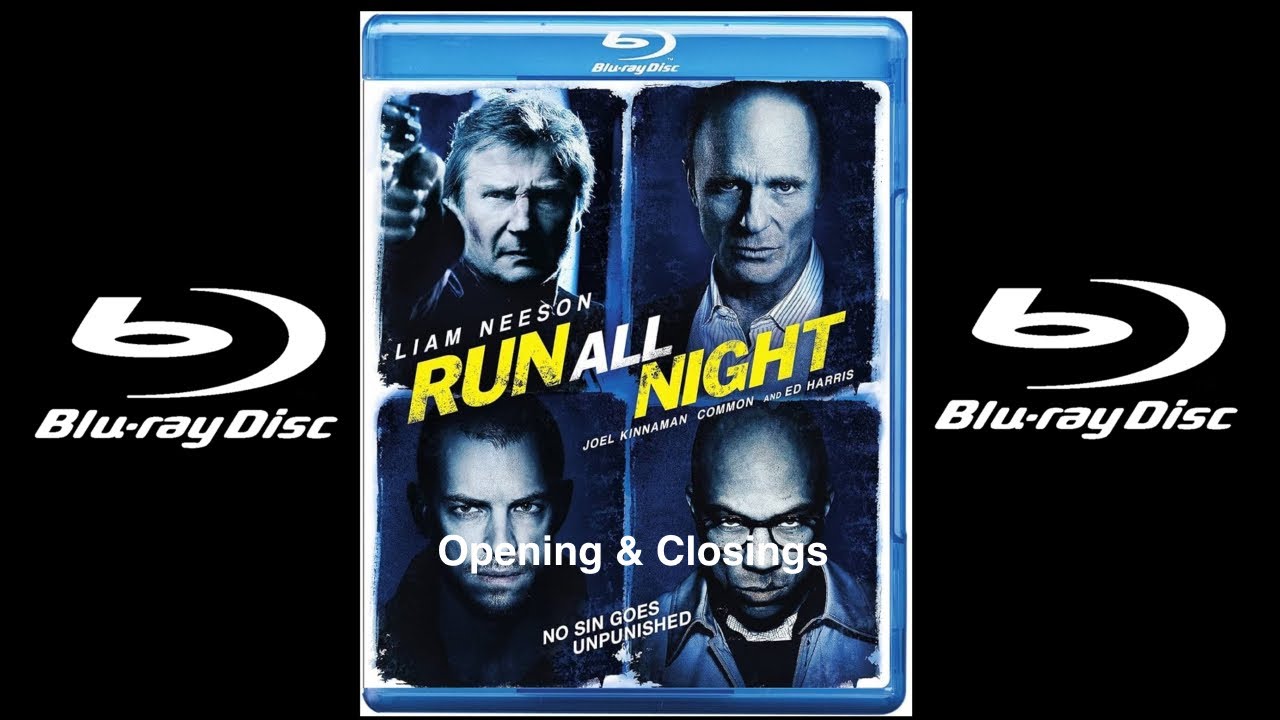 Opening & Closing to Run All Night 2015 Blu-ray
