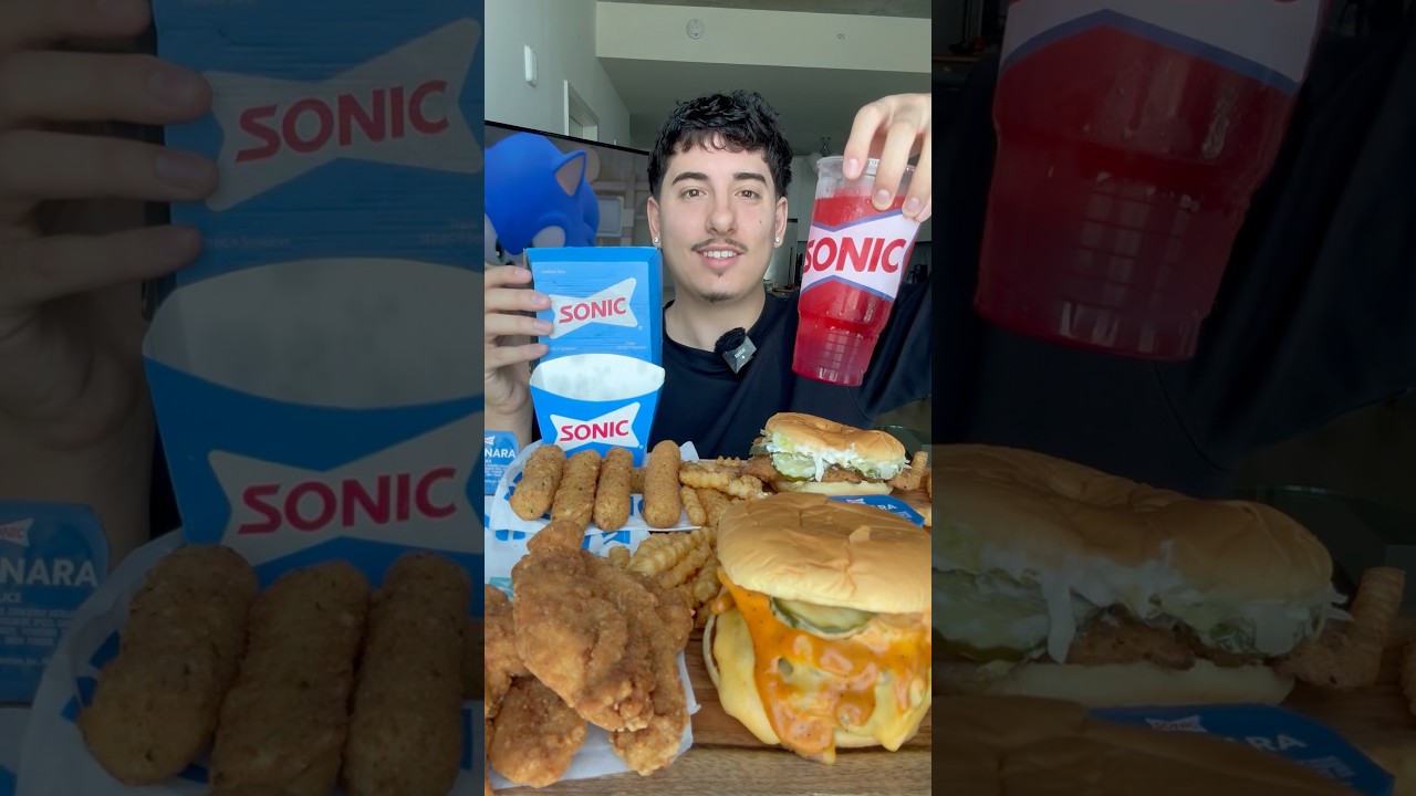 Trying @sonicdrivein for First Time! 🤯🔥 #sonic #sonicfood #sonicdrivein #fyp #fypシ