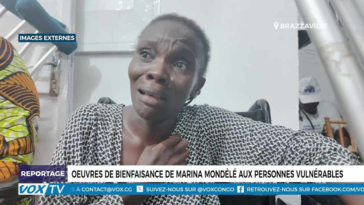 Oeuvres de bienfaisance de Marina Mondélé aux personnes vulnérables