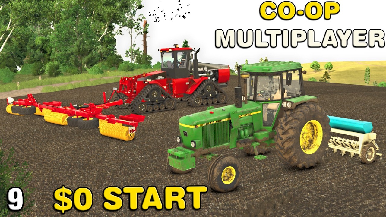 FIRST TIME PLANTING THE NEW FIELD AND COMPLETING HARVEST CO-OP Multiplayer Survival4X FS25 Ep9