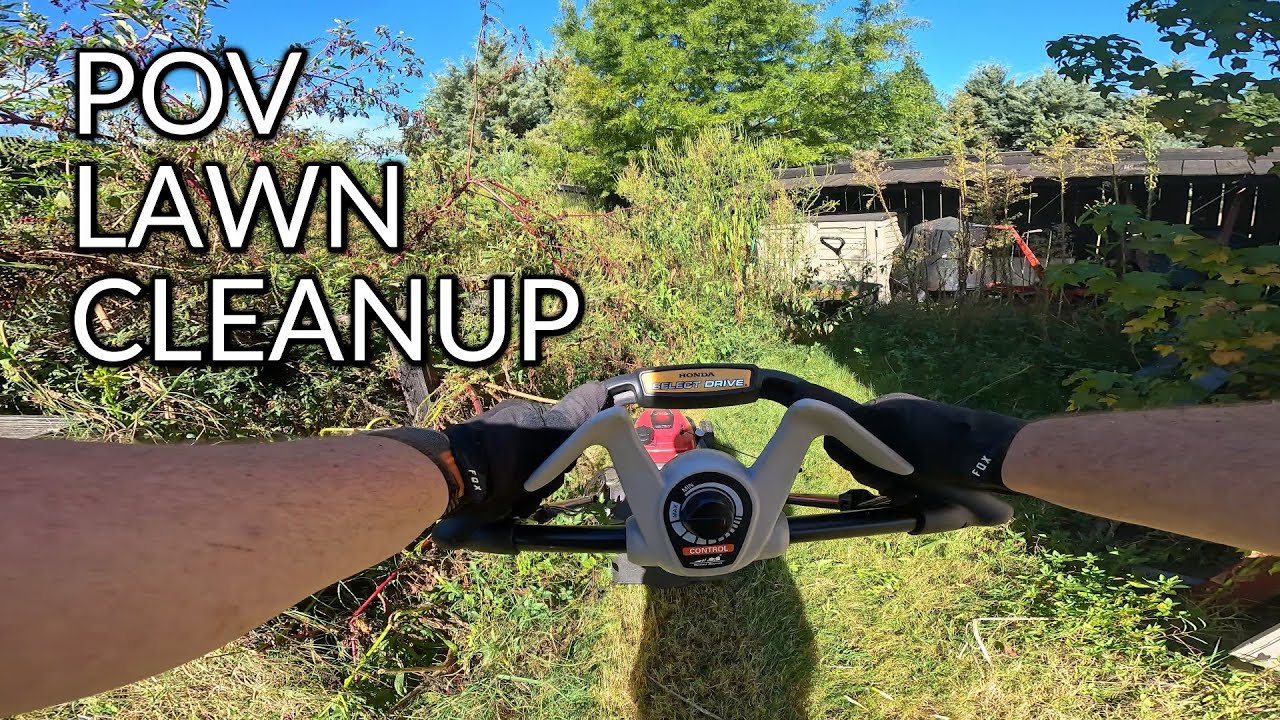 POV Lawncare | Cleaning Up An Overgrown and Ugly Lawn