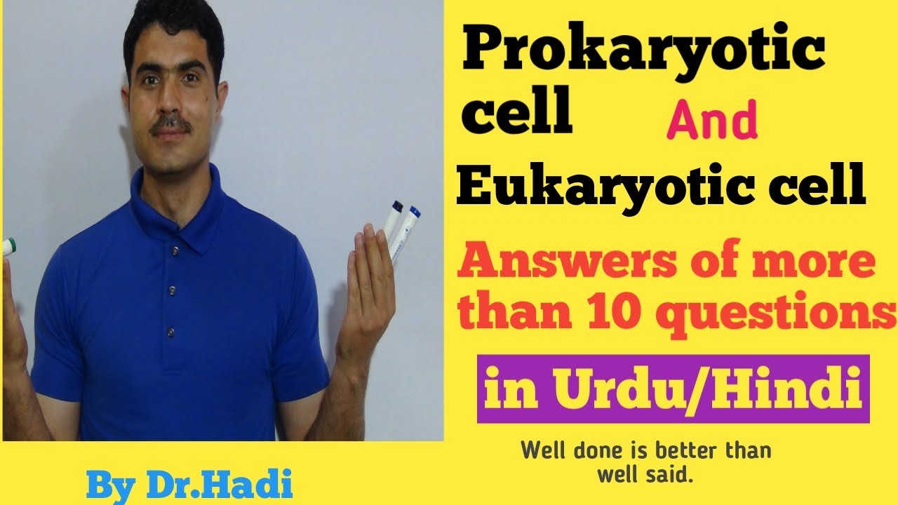L-6 Detailed comparison of Prokaryotic cell and Eukaryotic cell Lecture 6 in Urdu by Dr Hadi