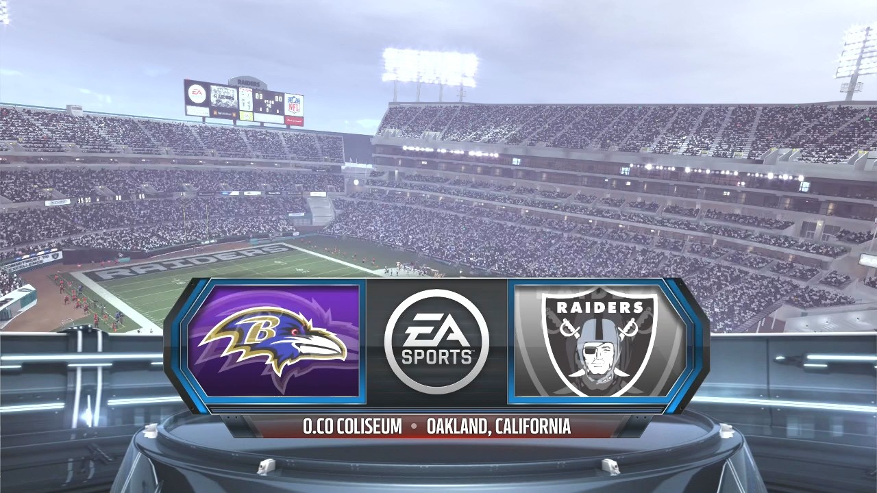 Madden NFL 16 - Baltimore Ravens (0-1) Vs Oakland Raiders (1-0) Simulation Week 2 Full Gameplay