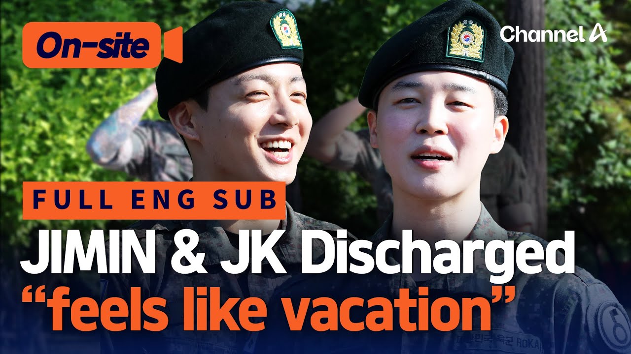 [ENG SUB] BTS Jimin & Jungkook Discharge interview [On-site] / ChannelA