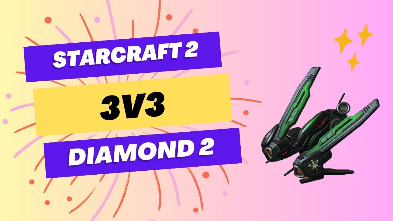 Starcraft 2 3v3 - Diamond 2 - Terran Gameplay (Marine/Tank)