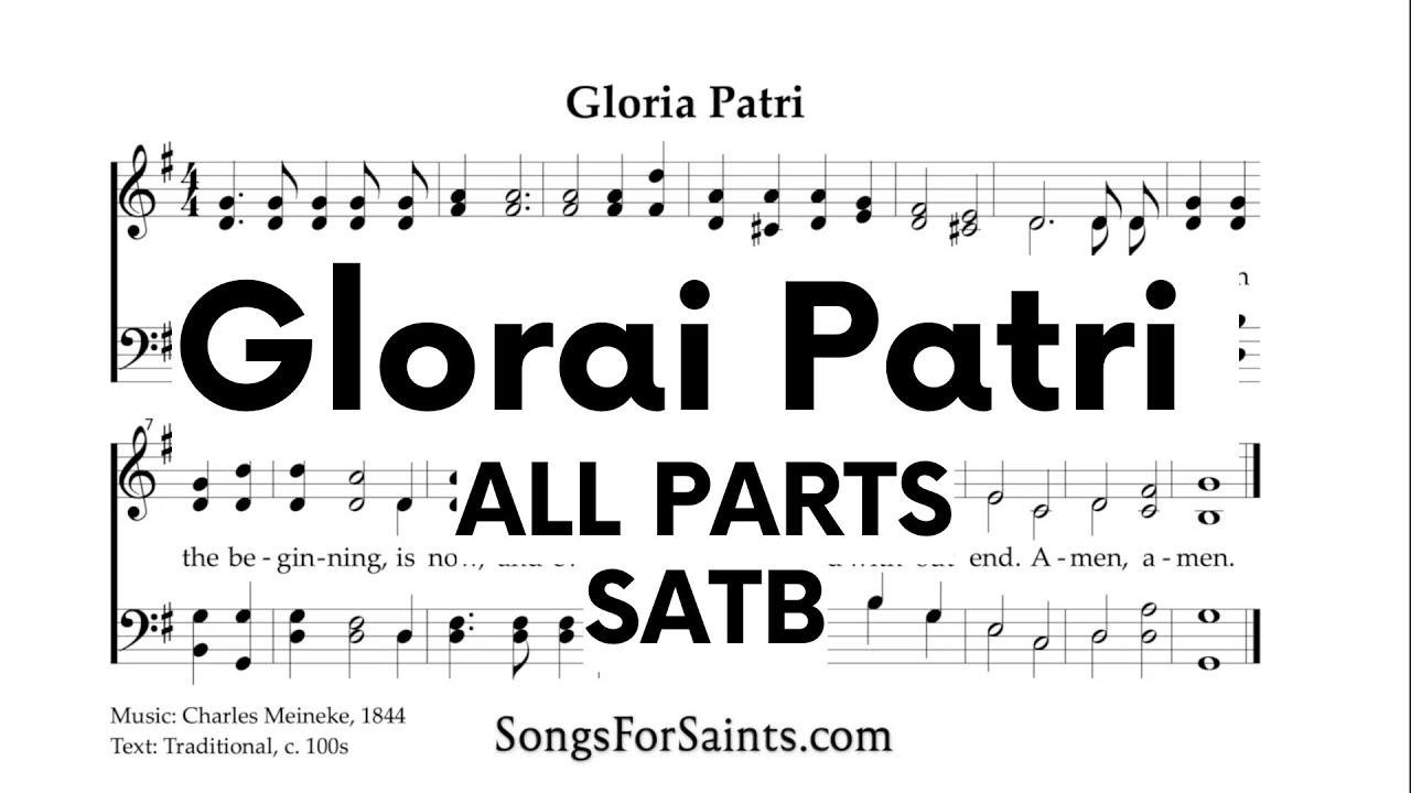 Gloria Patri - Learn to sing four-part harmony | SATB