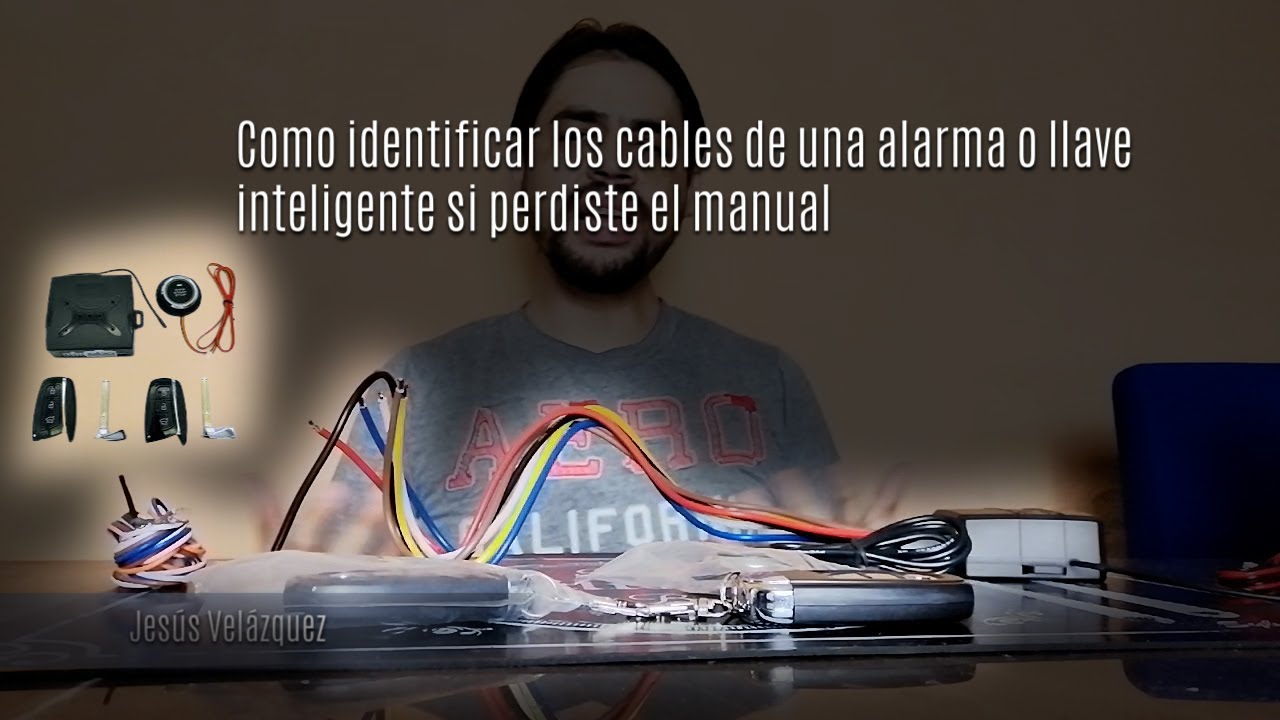 Perdiste el manual de tu alarma o llave inteligente, identidica los cables así