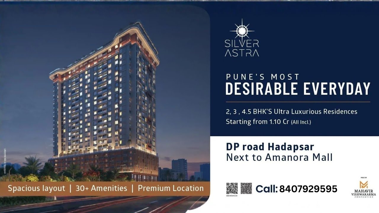 Hadapsar New Launch Silver Astra Book Now:8407929595#puneproperties #punecity#punerealestate#punekar