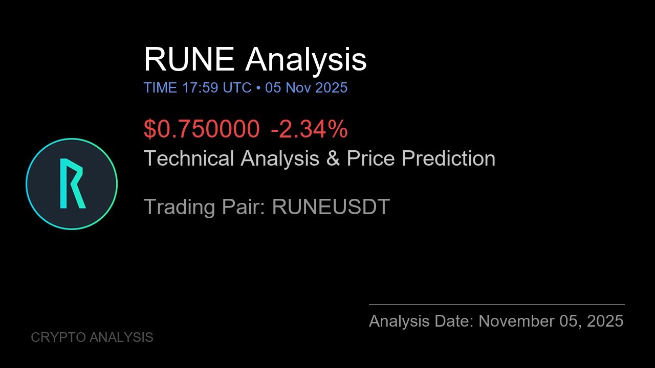 RUNE (RUNEUSDT) Technical Analysis - Price Prediction & Buy or Sell November 05, 2025
