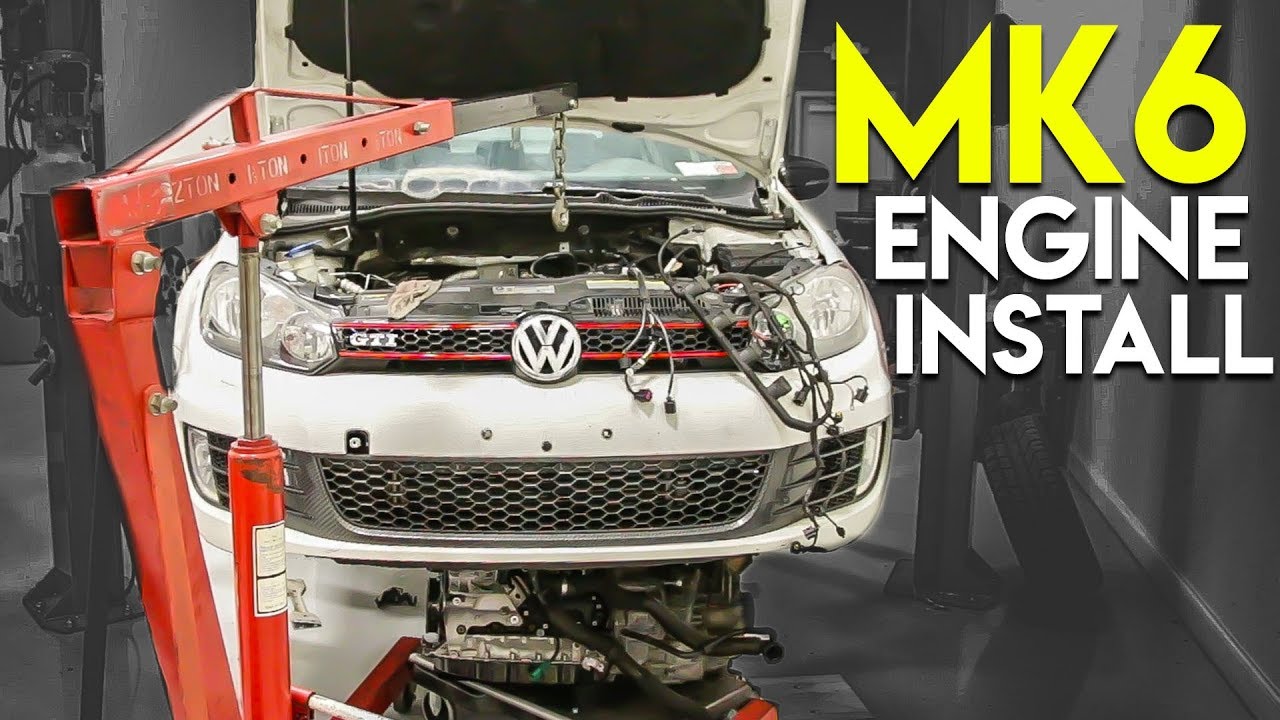 MK6 Engine Install + First Start up! | Part 2