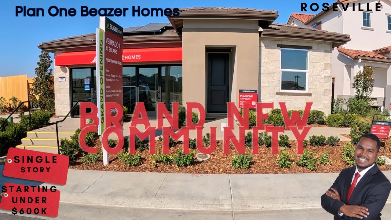 UNDER 600K Single Story Home | BRAND NEW BEAZER COMMUNITY Roseville California| North of Sacramento