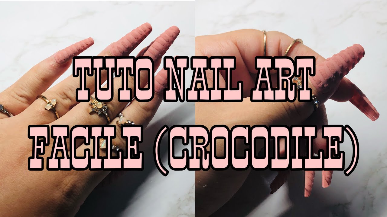 TUTO NAIL ART | EFFET CROCODILE 3D🐊