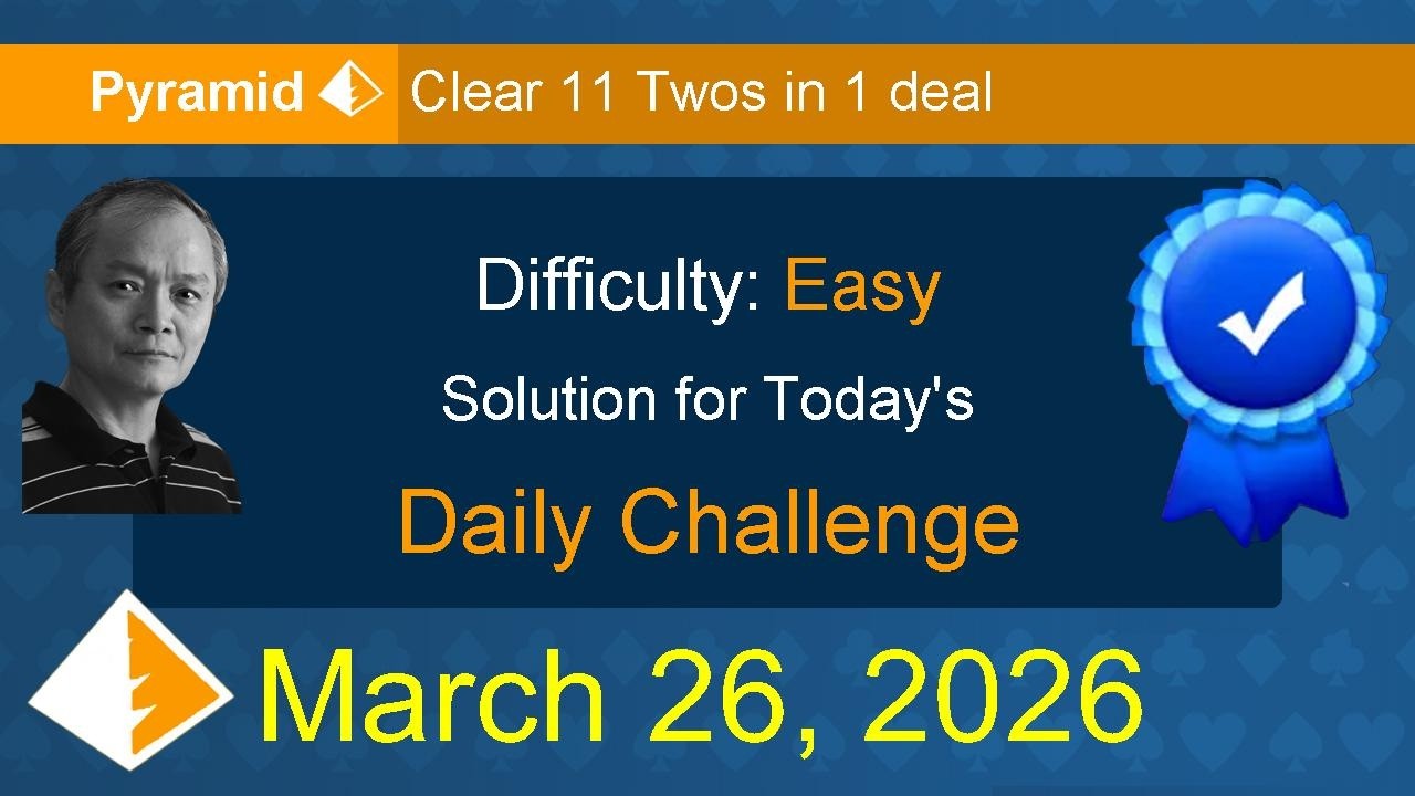 Microsoft Solitaire Collection: Pyramid - Easy - March 26, 2026