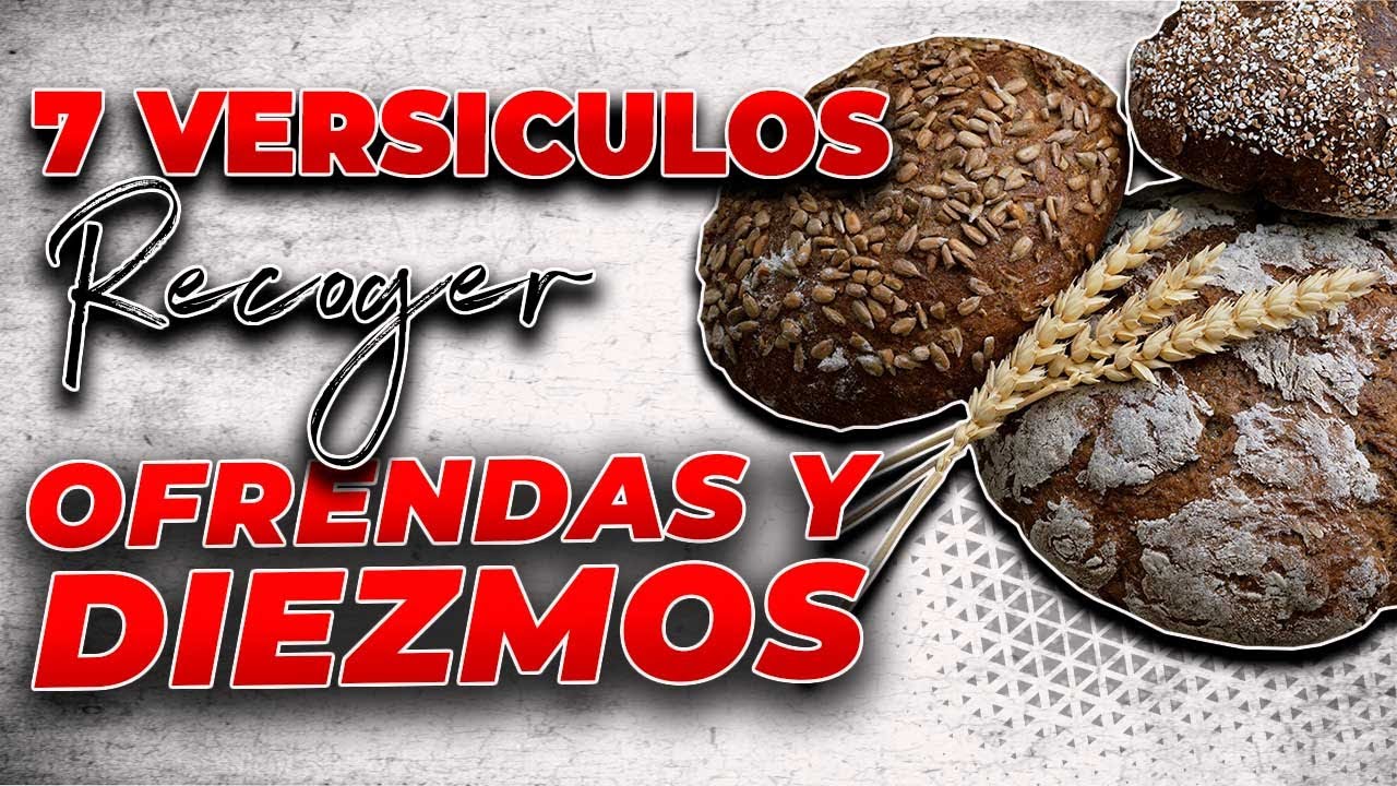 😄 7 Mejores VERSICULOS Para RECOGER las OFRENDAS y DIEZMOS | Textos De Ofrendas