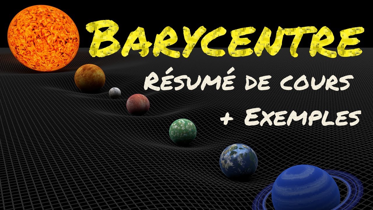 Le barycentre - l'essentiel de cours avec des exemples