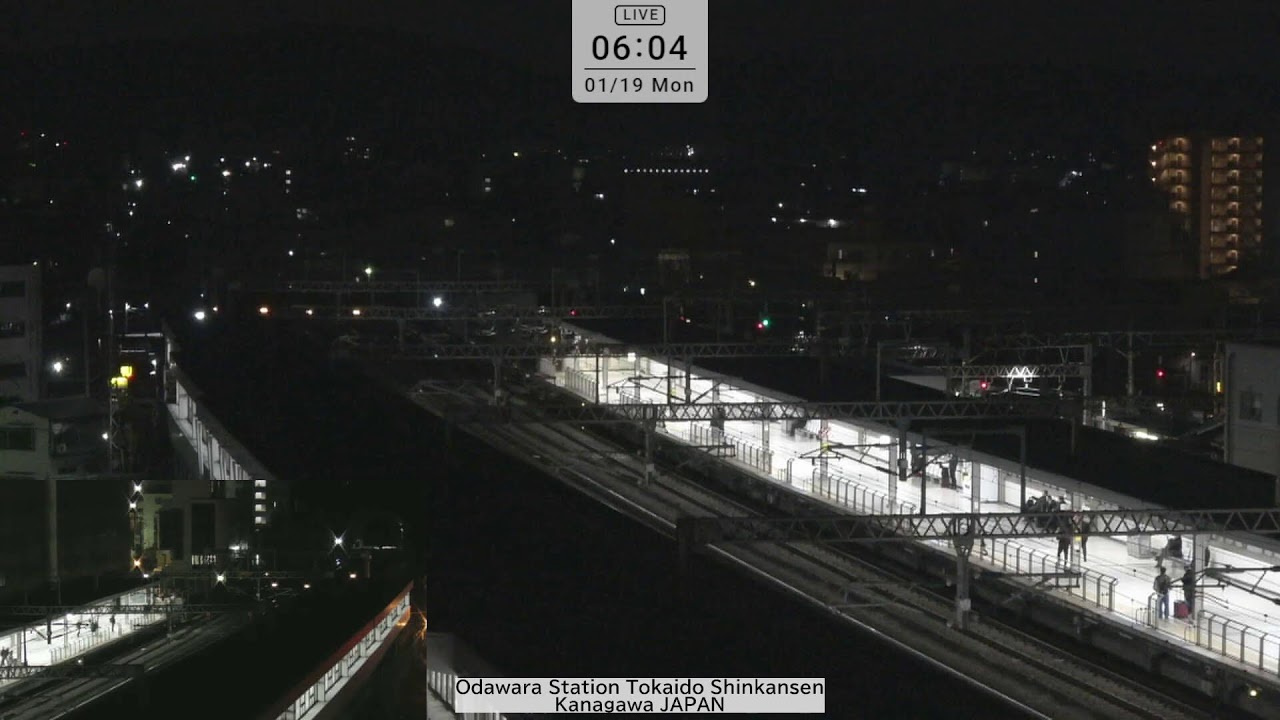 新幹線小田原駅ライブカメラ/Shinkansen Odawara Station Live Camera/Bullet train