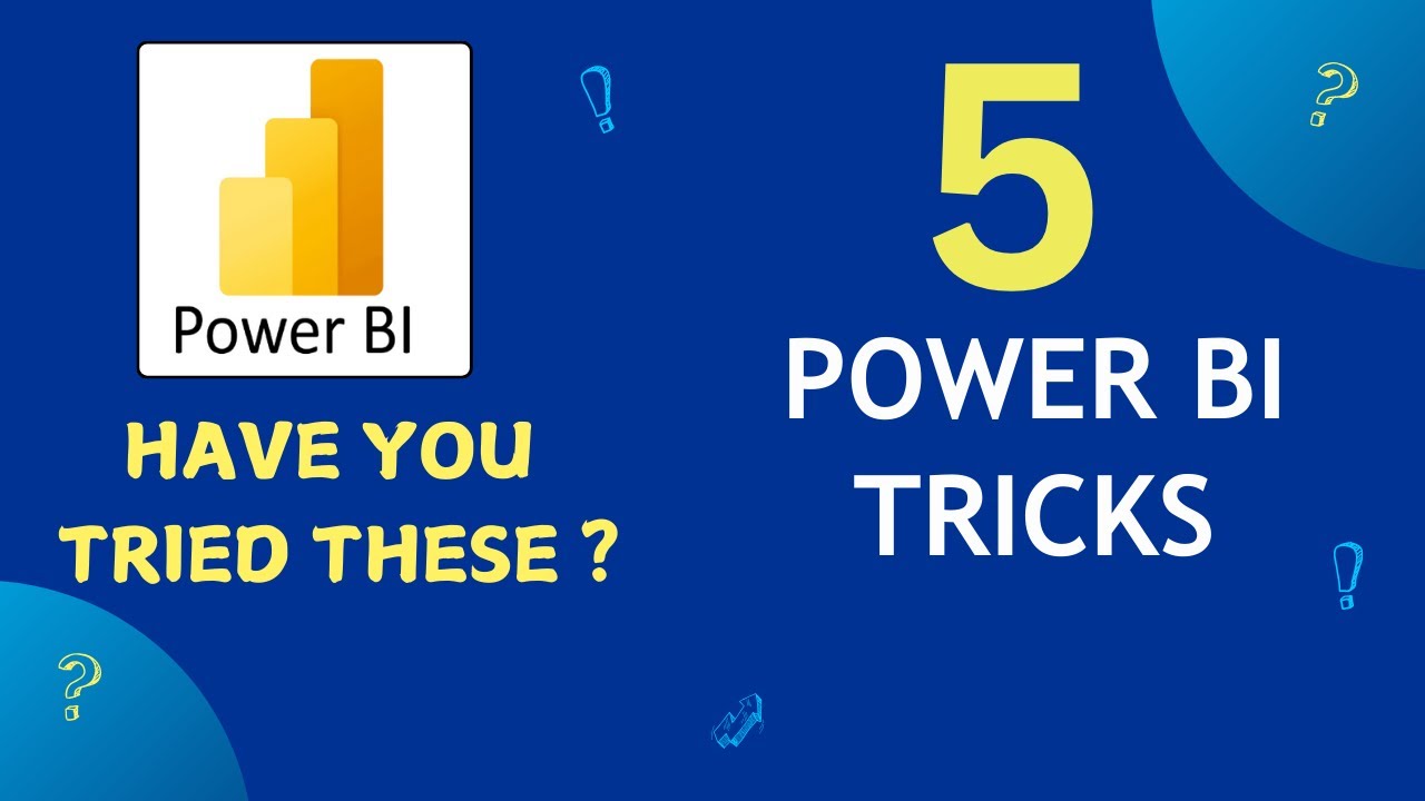 5 POWER BI Tricks you MUST know ✅ 📊