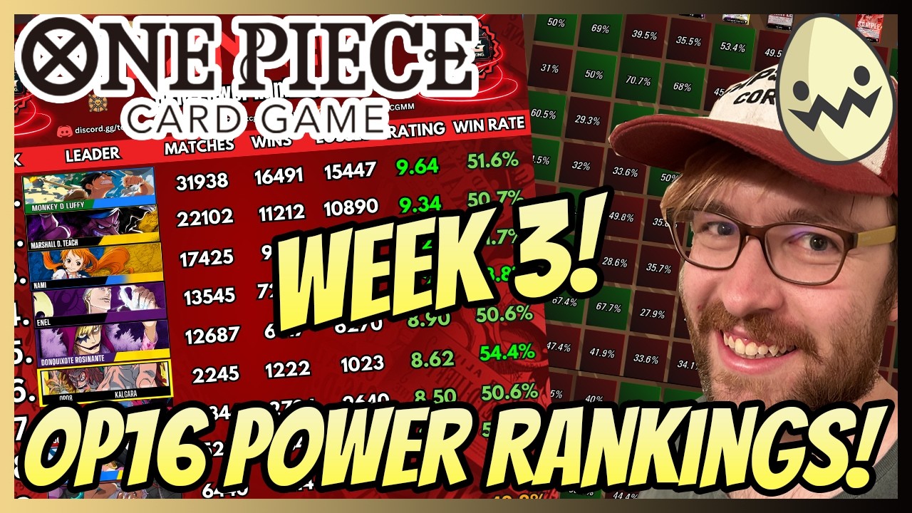 One Piece Card Game: OP16 Week 3! Power Rankings and Deck Lists!