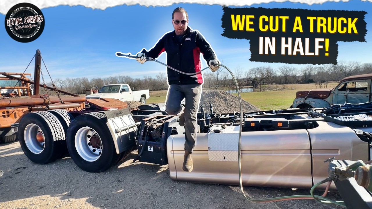 We cut a truck in HALF!