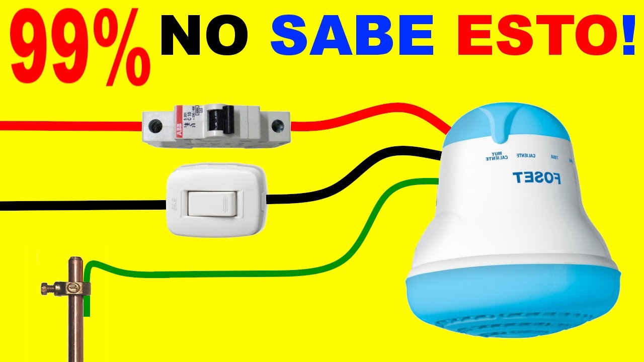 Como Conectar Una Ducha Eléctrica Paso a Paso Para Principiantes!