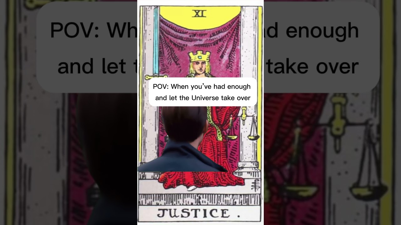 The #Justice #tarot card represents justice, karma, consequence, fairness and more.