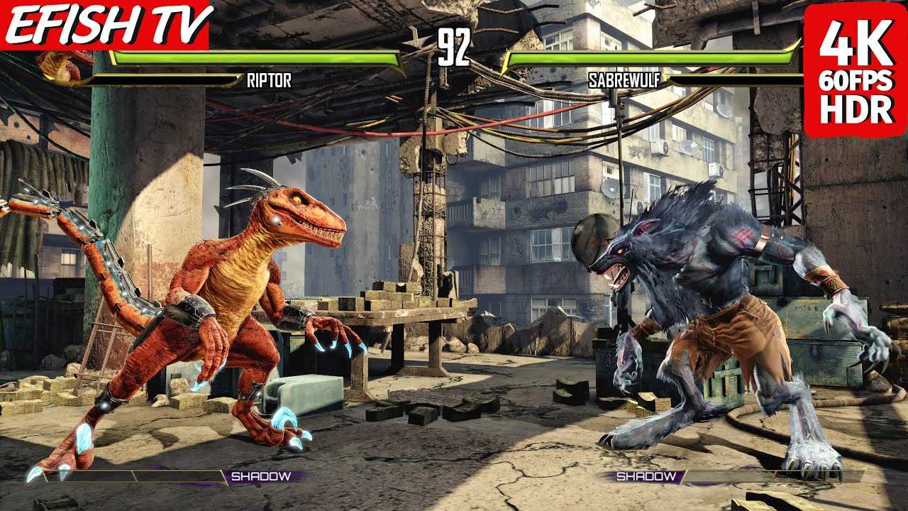Riptor vs Sabrewulf (Very Hard) - Killer Instinct | 4K 60FPS