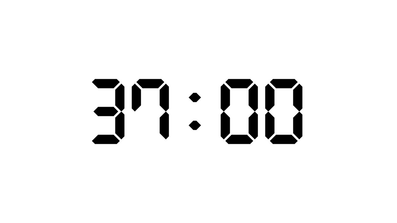 36 Minute | 2220 Seconds Timer | White Screen With Silent Focus | NX