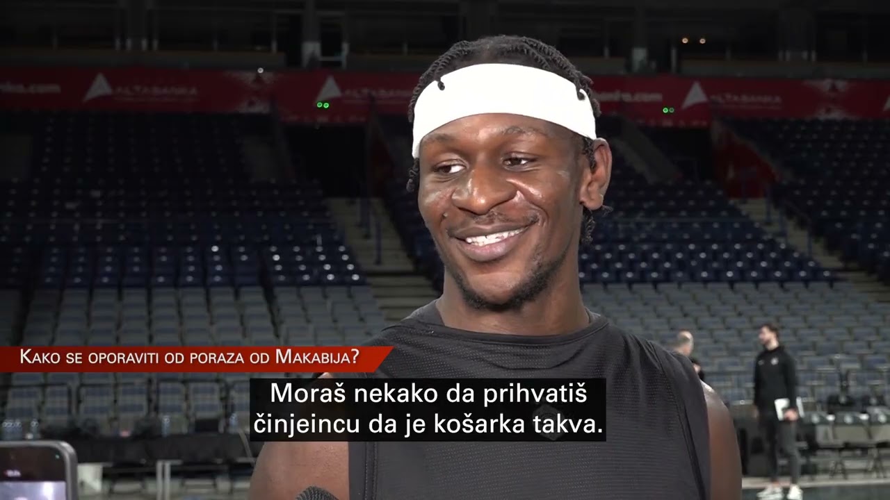 Isak Bonga pred meč Partizan - Panatinaikos I SPORT KLUB Košarka
