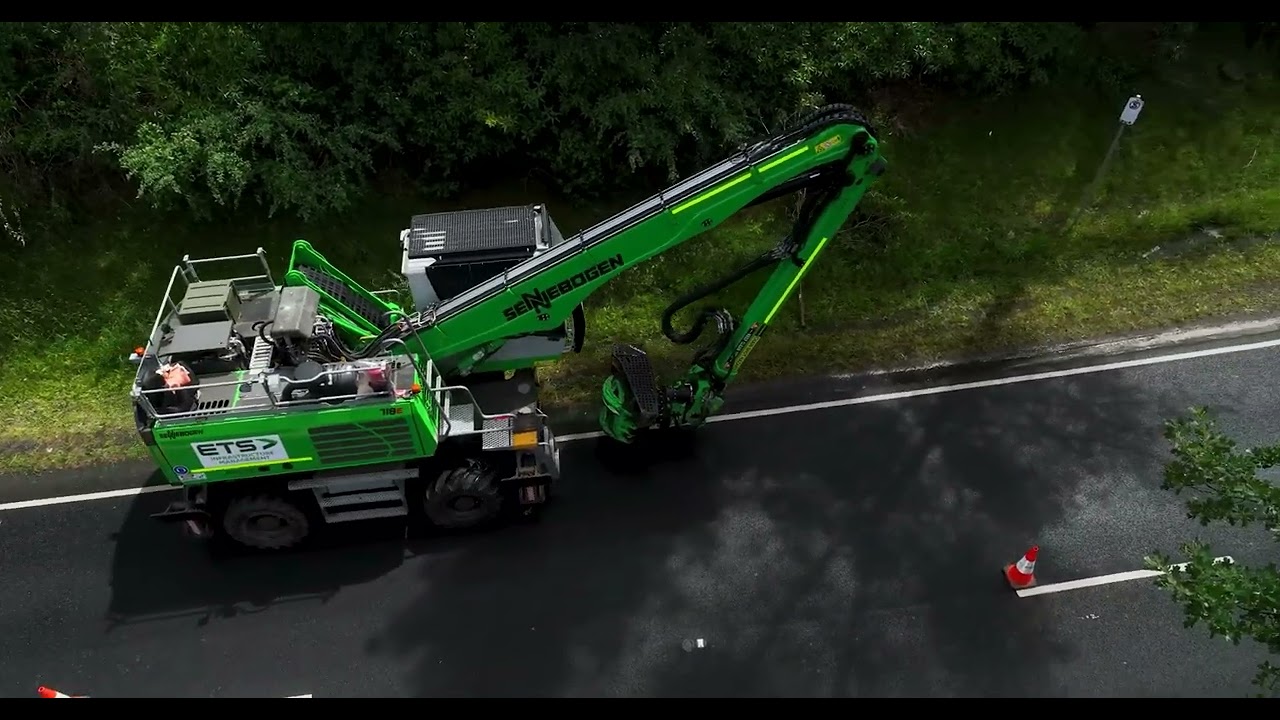 Giant Pine Scale Vegetation Removal: Specialised Machinery & Strict Hygiene Procedures #Sennebogen