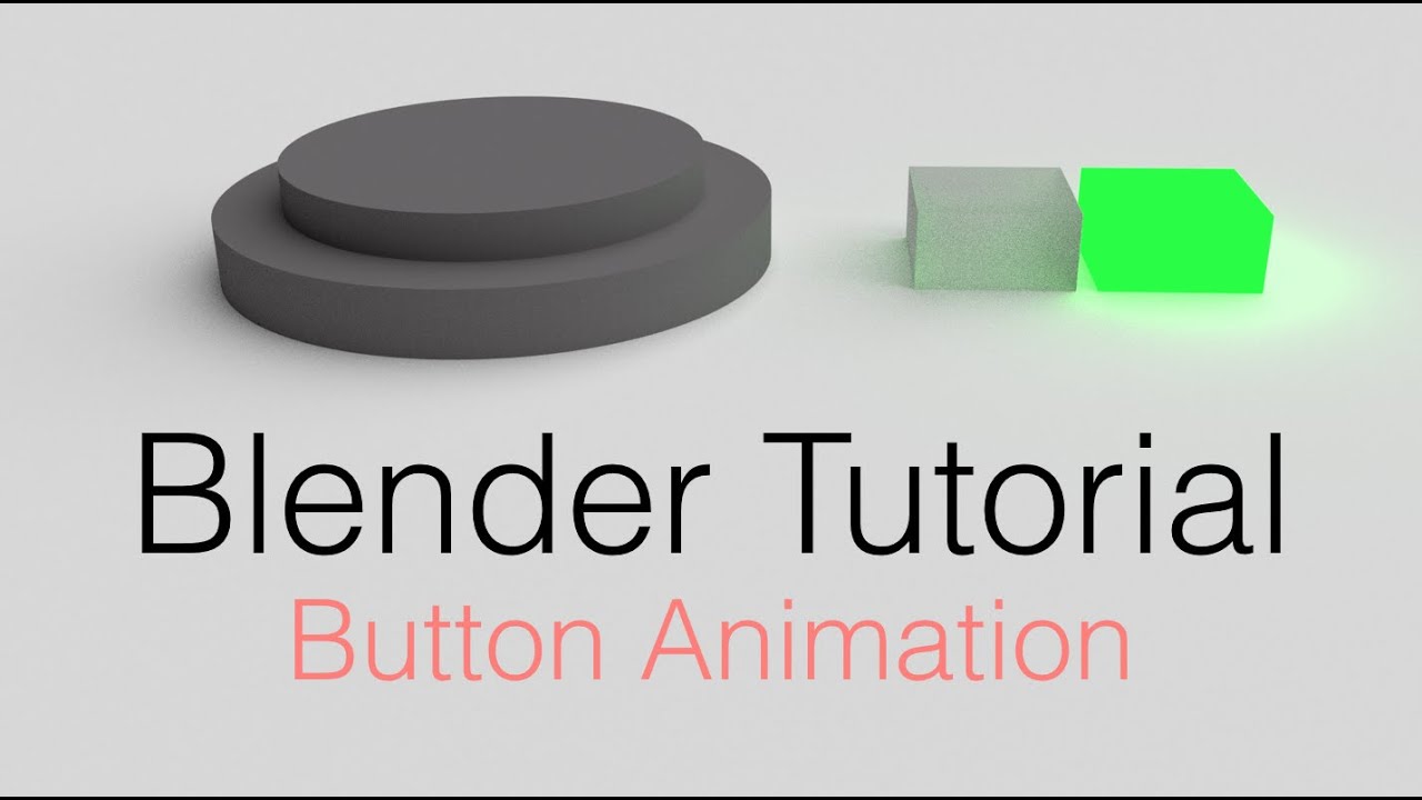[2.79] Animated Button With Lights Blender Beginner Tutorial