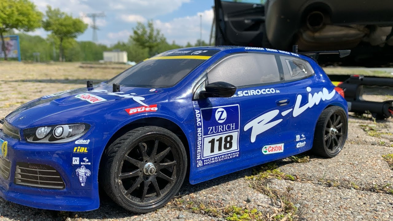 Carson VW Scirocco Driving-Action || RC MANIAC RC car video || Carson RC Car that runs on gasoline