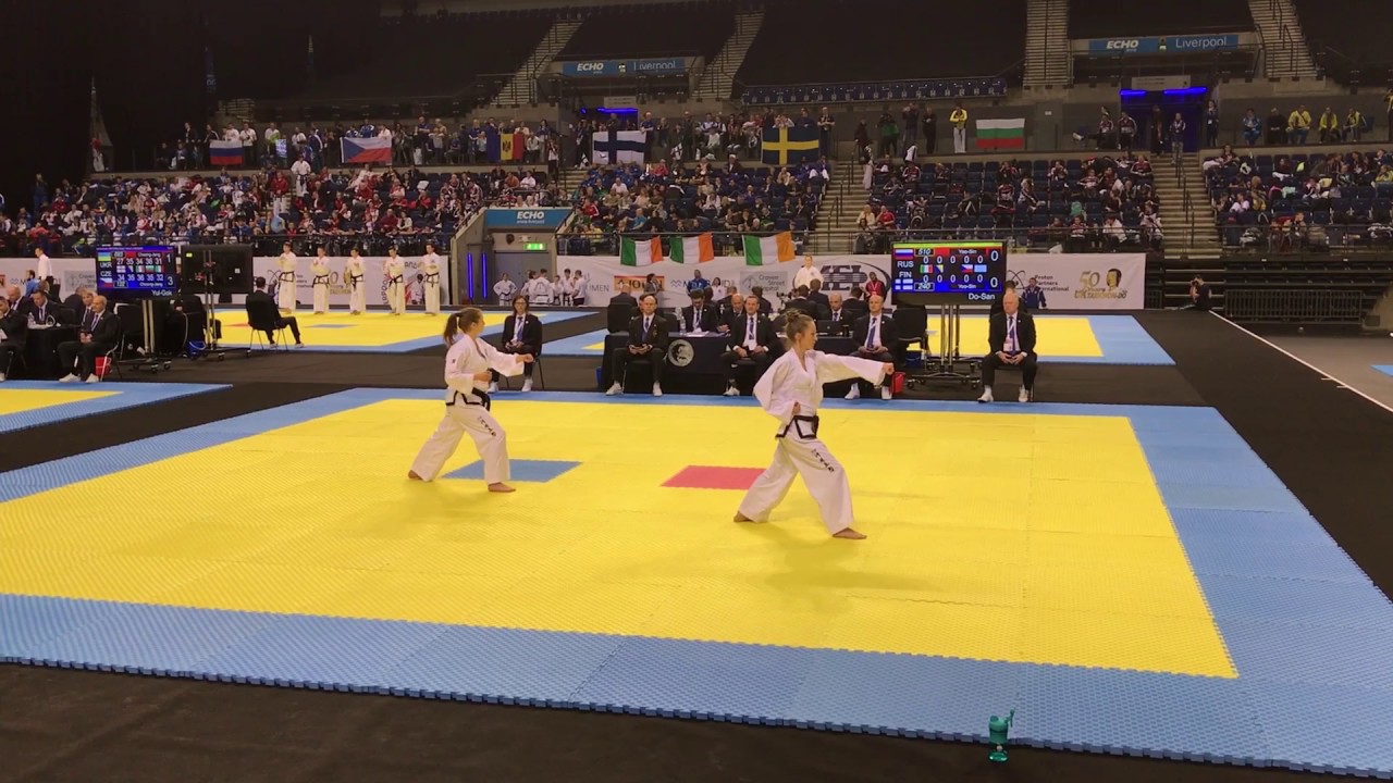Sofia Manz (FIN) v Anna Tishchenko (RUS) - Female III Dan Pattern Final