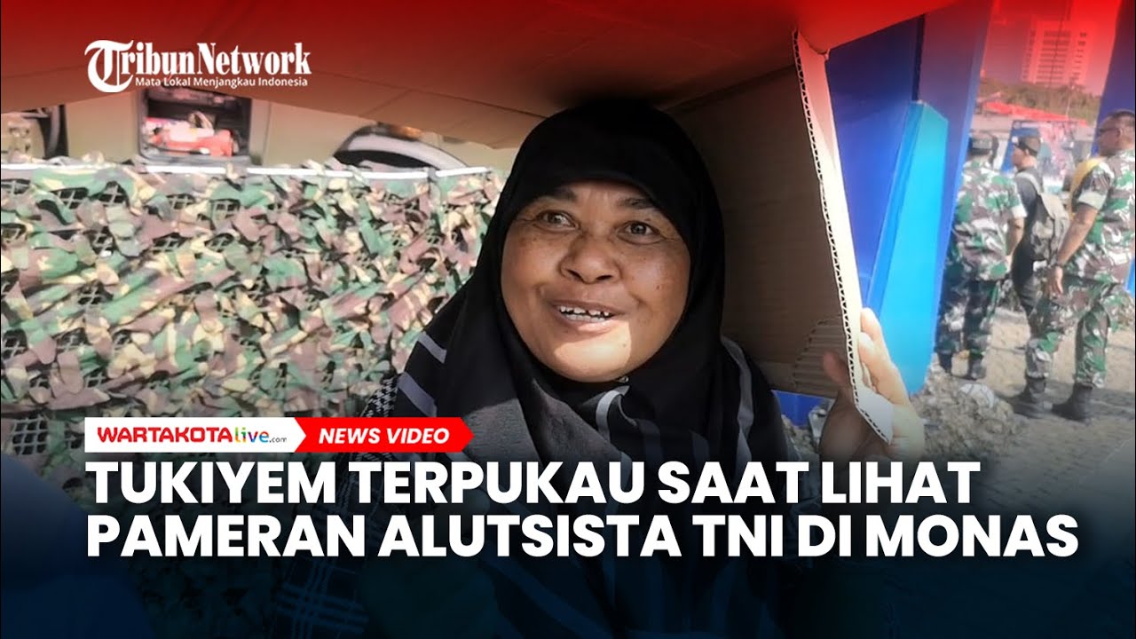 Walau Cuaca Terik, Tukiyem Terpukau Saat Lihat Pameran Alutsista TNI di Monas