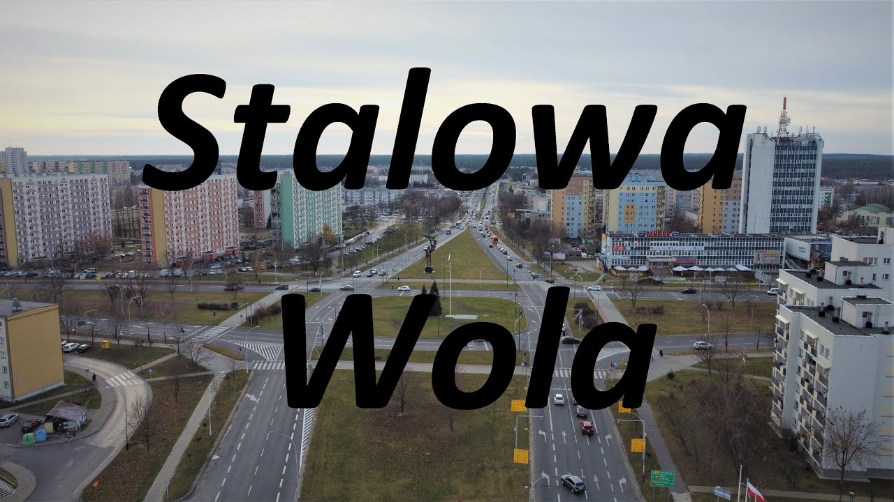 Stalowa Wola z drona - Stalowa Wola z lotu ptaka DJI 4k