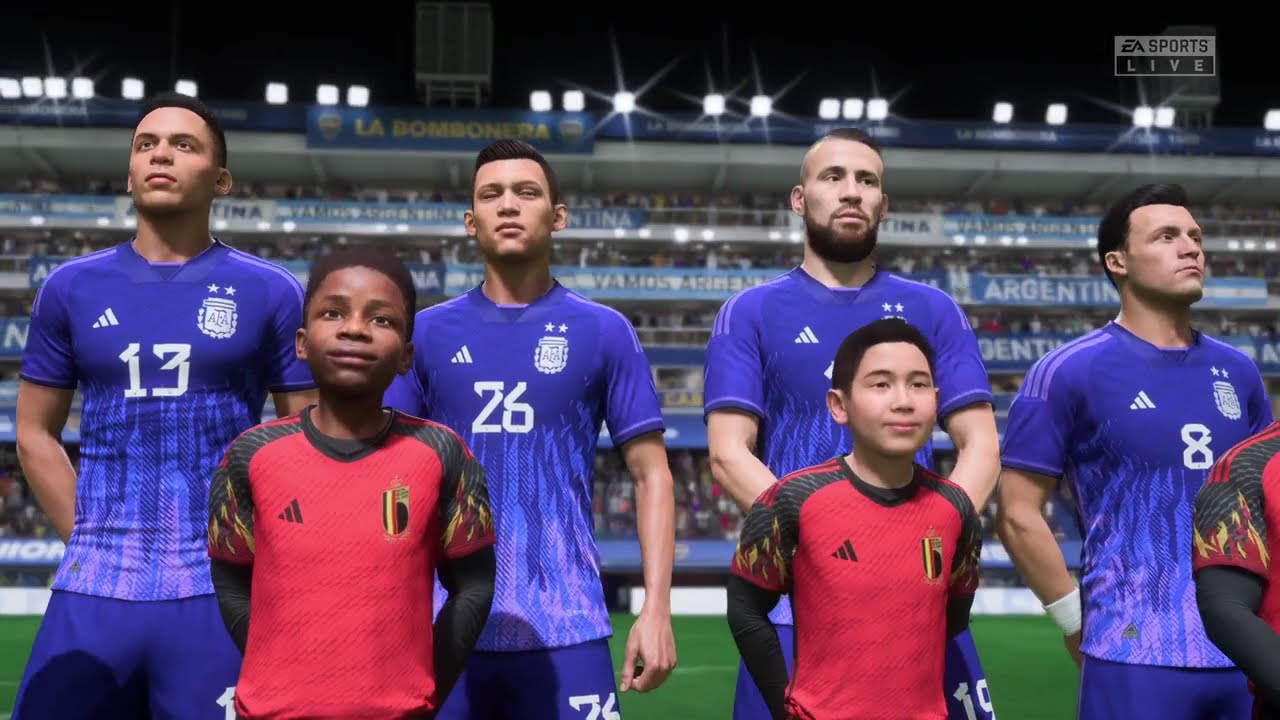 Аргентина против Бельгии | Отборочные матчи Чемпионата мира 2026 | FIFA23 Ultra HD