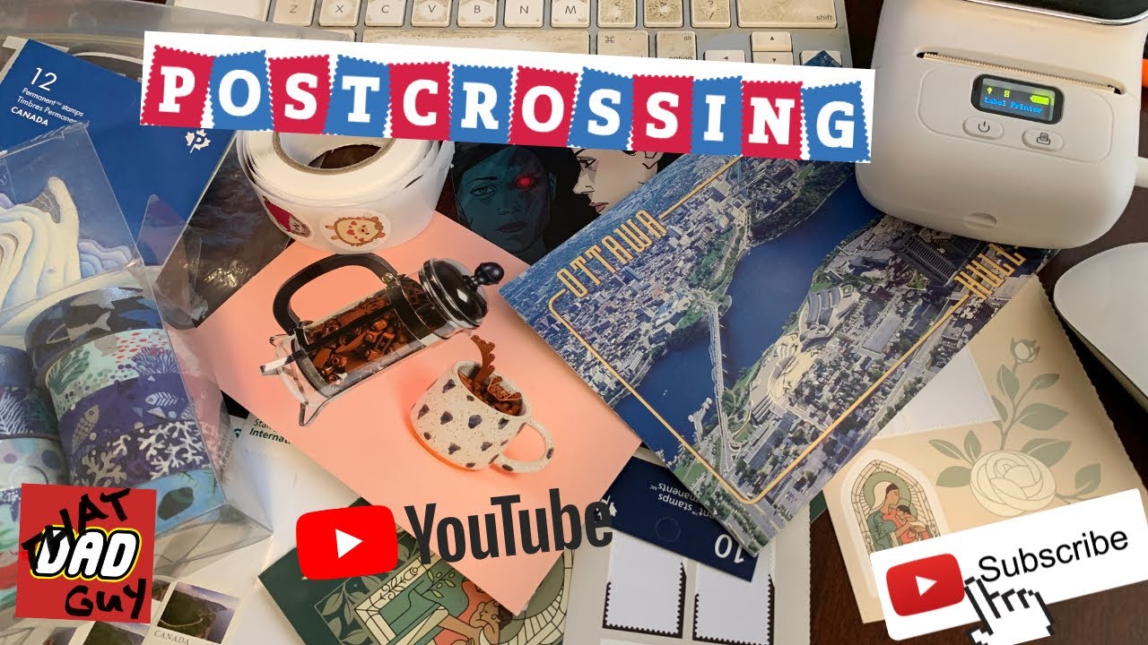 Postcrossing Tools with That Dad Guy: Decorating Direct Swap Postcards
