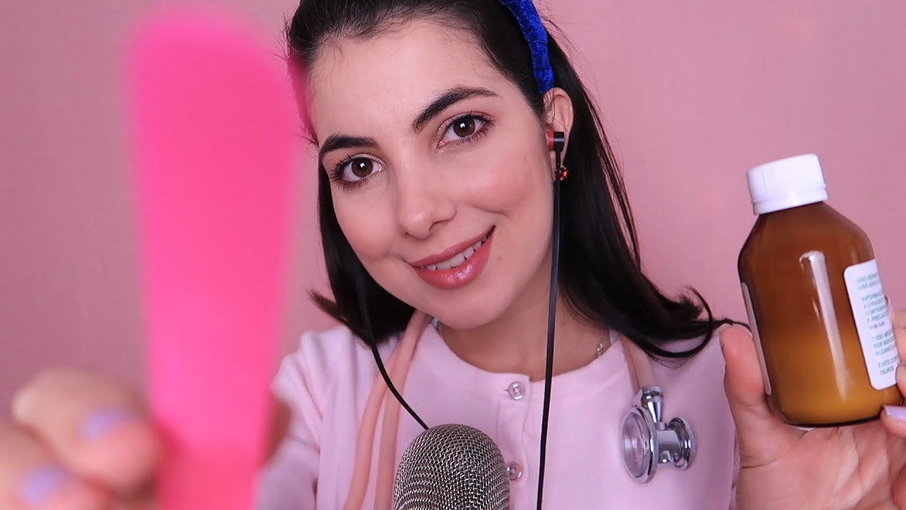 ASMR BINAURAL - ENFERMEIRA NA ESCOLA CUIDANDO DE VOC&Ecirc;