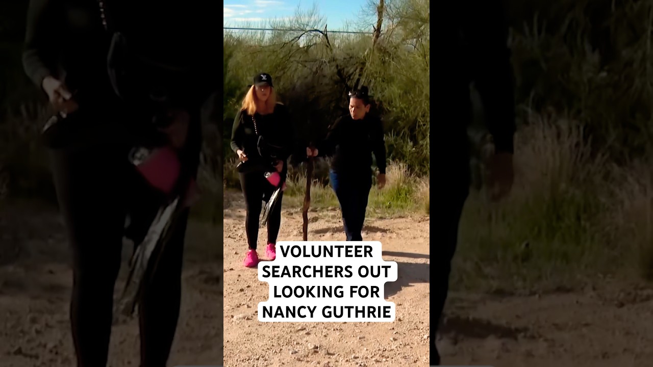 Volunteer searchers out looking for Nancy Guthrie.