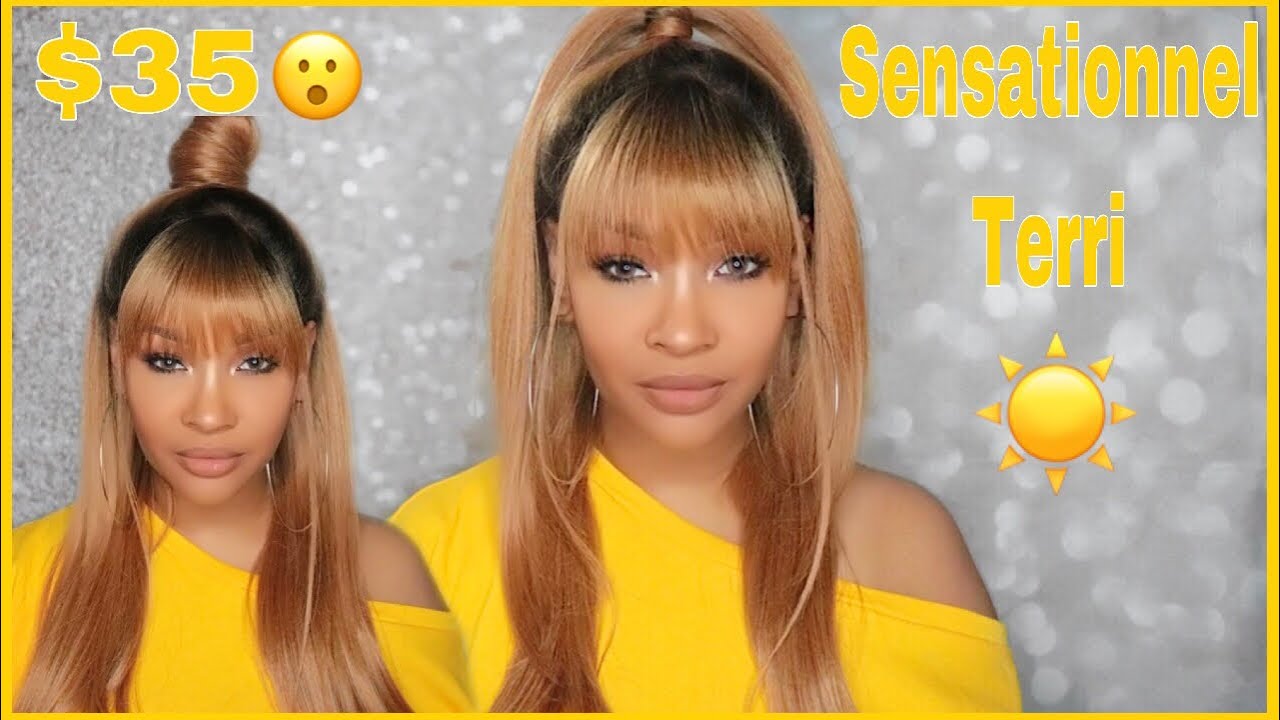 MUST HAVE!! $35 LACE FRONT WITH BANGS!!| SENSATIONNEL TERRI FT. GLAMOURTRESS.COM